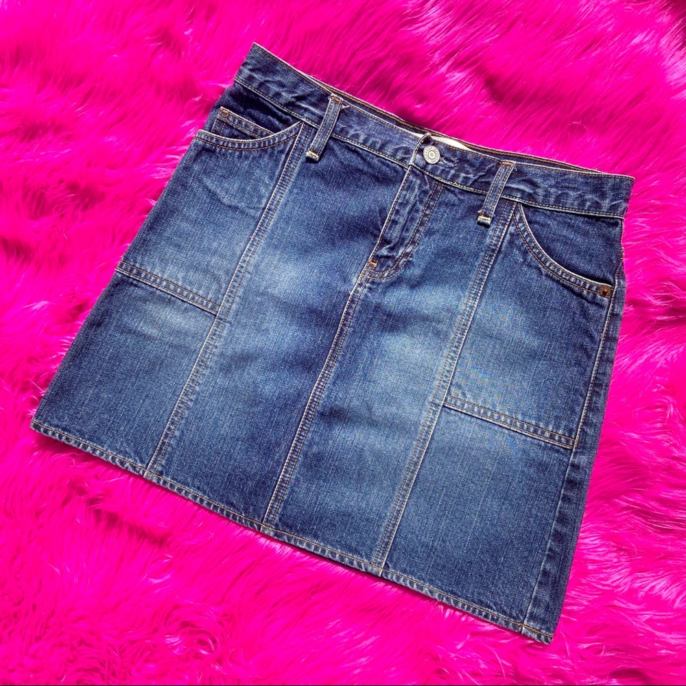 Y2K Medium Wash Denim Gap Skirt